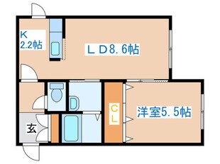 ＫＯＫＯＭＯ発寒の物件間取画像